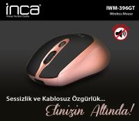 INCA IWM-396GT 1600 DPI SESSİZ ROSE GOLD WIRELESS MOUSE